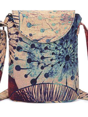 Women's Retro Small Size Canvas Shoulder Bag Hippie Boho Crossbody Handbag